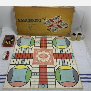SELCHET RICTER 1964 Vintage Parcheesi Board Game